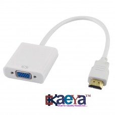 OkaeYa HDMI Male to VGA RGB Female Video Connector Adapter 1080P for PC